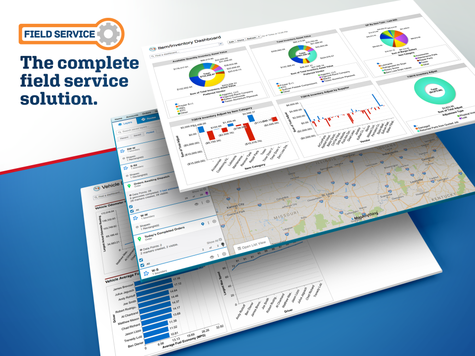 screenshot of BiznusSoft Field Service